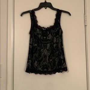 Arianne Black Lace Tank Top